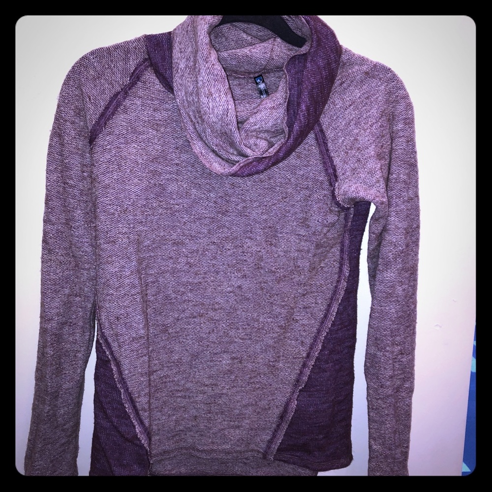 Purple Kühl cowl-necked sweater